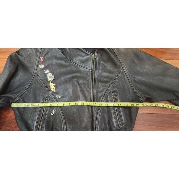 Vintage Black Hills Riding Gear Leather Motorcycle Jacket Women’s Size S - Picture 14 of 16